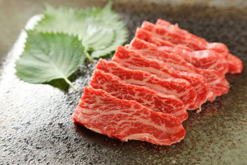 焼肉、ロース肉