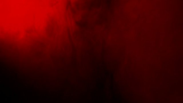 Abstract Red Smoke Like Cloud Wave Effect On Black Background, Flowing