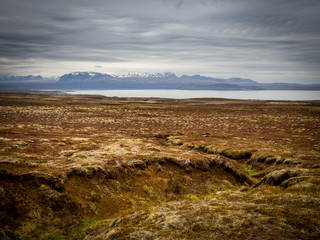 Volcanic landscape in Iceland