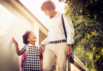 Fototapeta premium Happy day at school.