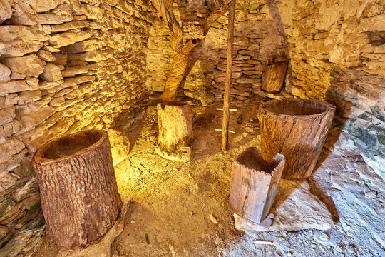 Village of Bories in Gordes in the Vaucluse in Provence, France