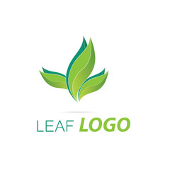 Green Leaf Logo Ecology Design Health Care Logo