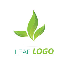 Green Leaf Logo Ecology Design Health Care Logo