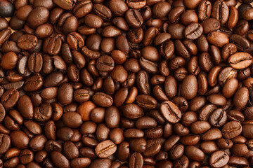 Coffee beans background
