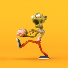 Fun zombie - 3D Illustration