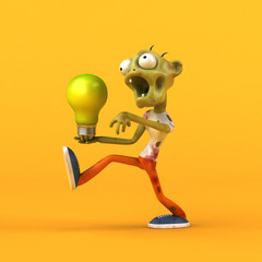 Fun zombie - 3D Illustration