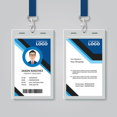 Simple Corporate Office Identity Card Template