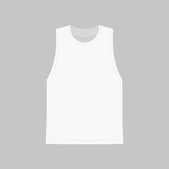 Front views of men's white t-shirt on white background