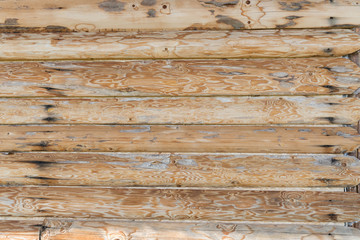 texture background of wooden wall made of logs