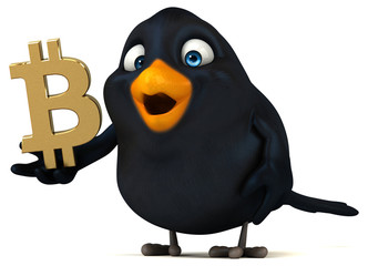 Fun bird - 3D Illustration