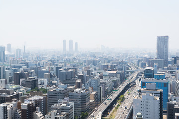 Fototapeta na wymiar 大阪市西側の景色