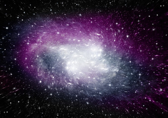 galaxy in a free space