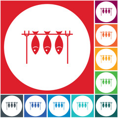 Grilled fish icon