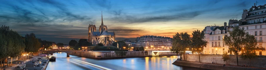 Wandcirkels aluminium Notre Dame van Parijs, Frankrijk © beatrice prève