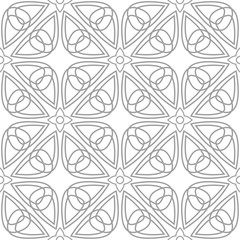 Light gray geometric ornament. Seamless pattern