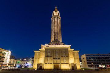 Contemporary Saint Joseph church Le Havre France