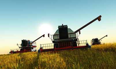 Fototapeta premium Harvester
