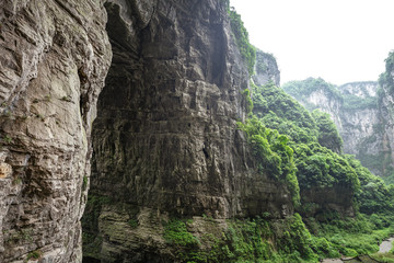 Wulong natural bridge park in chongqing china