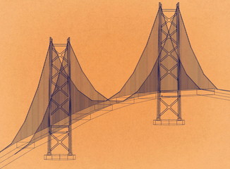 Bridge - Retro Architect Blueprint