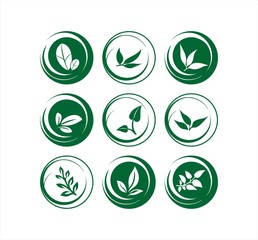 leaves, plant, icons , nature, Eco friendly business logo