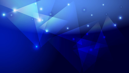 Obraz premium Abstract creative technology background with triangle and light effect. Vector illustration.