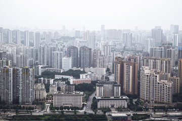 Fototapeta na wymiar skyline of the chongqing china