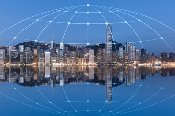 The concept of urban architecture and network data in Hongkong