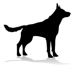 Dog Silhouette Pet Animal