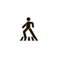 pedestrian icon. flat design