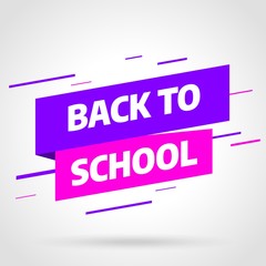 Back to school Sale banner template design, Big sale special offer. Vector illustration.