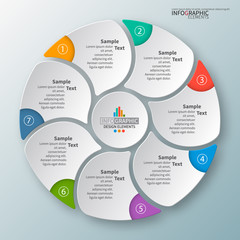 Abstract 3D Paper Infographics