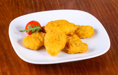 Chicken nuggets heap