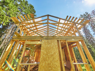 construction of a frame house