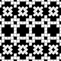 Seamless abstract geometric pattern. The pattern of pixels. Mosaic texture. Brushwork. Hand hatching. Scribble texture. Textile rapport.