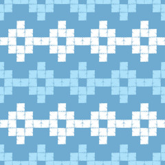 Seamless abstract geometric pattern. The pattern of pixels. Mosaic texture. Brushwork. Hand hatching. Scribble texture. Textile rapport.