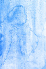 Blue watercolor paint background.
