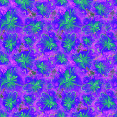 Floral Watercolor Pattern. Summer Vintage Flower Print. Modern Dress Design. Bud Repeating Wallpaper Design. Meadow Flowers Illustration. Spring Illustration for Textile. Exotic Flower. Hibiscus.