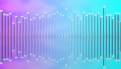 Illustration of glass poles equalizer.