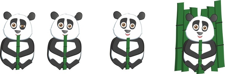 4 panda and bambook © Кирилл X-RaY