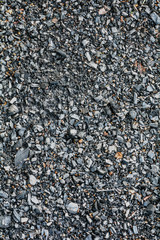 Ashes from burning wood chips on fireplace