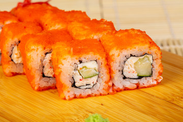 Tasty California rolls