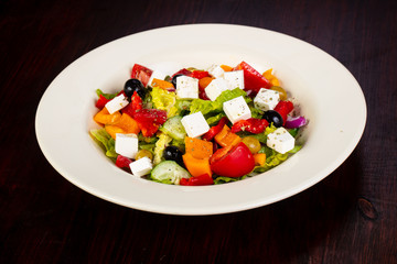 Greek salad with feta
