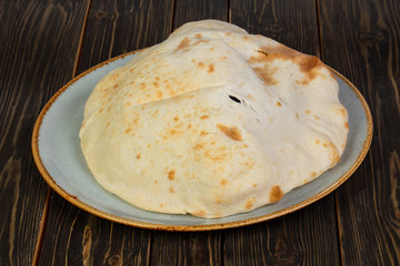 Handmade bread Lepeshka