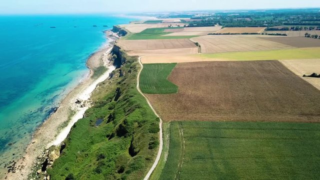 Landschaft und K&uuml;ste Normandie, Frankreich