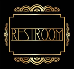 Beautiful, Stylish Art Deco Party Poster vector