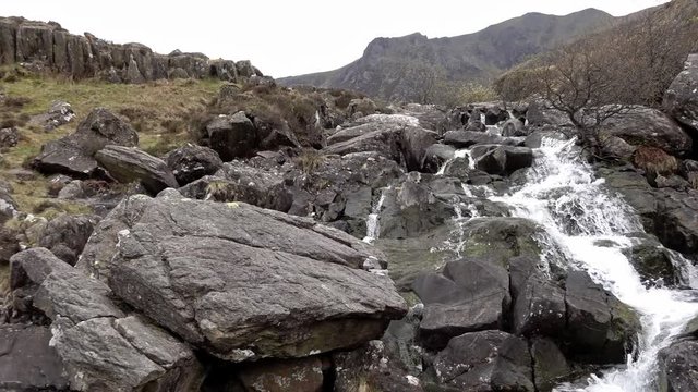 Waterfall by Ogwen Cottage, Snowdonia