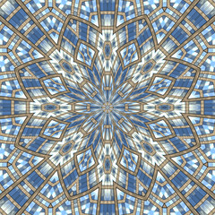 abstrakt oktagonal mandala grafik