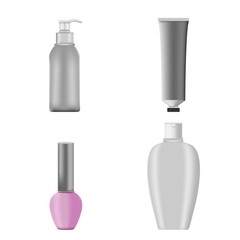 Cosmetic Mockup Products Package  Set Vector