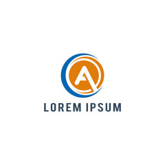 Letter A  logo template vector illustration