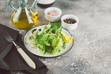 Fresh green salad